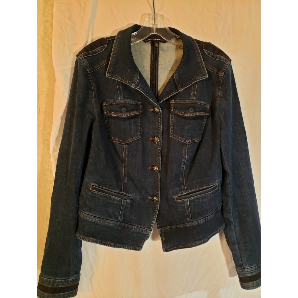 Women's White House Black Market Jean Jacket Size 10
